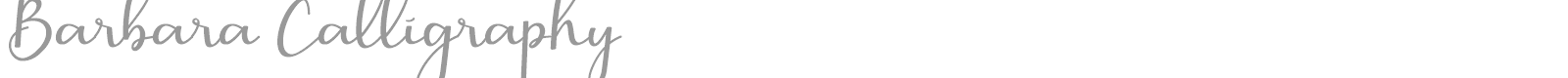Barbara Calligraphy font preview